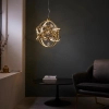 Wisząca lampa Muni 102608 LED 8,53W 3000K balls kule złoty przezroczysty