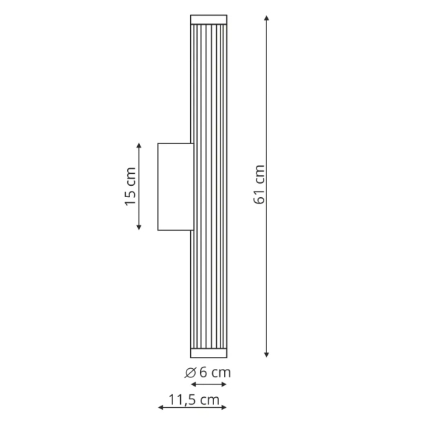 Łazienkowy kinkiet nad lustro VENA LP-1010/1W-60 CH LED 12W CCT IP44 chrom