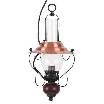 Rustykalna lampa wisząca ENNA 7869 Rabalux latarenka retro miedziana czarna