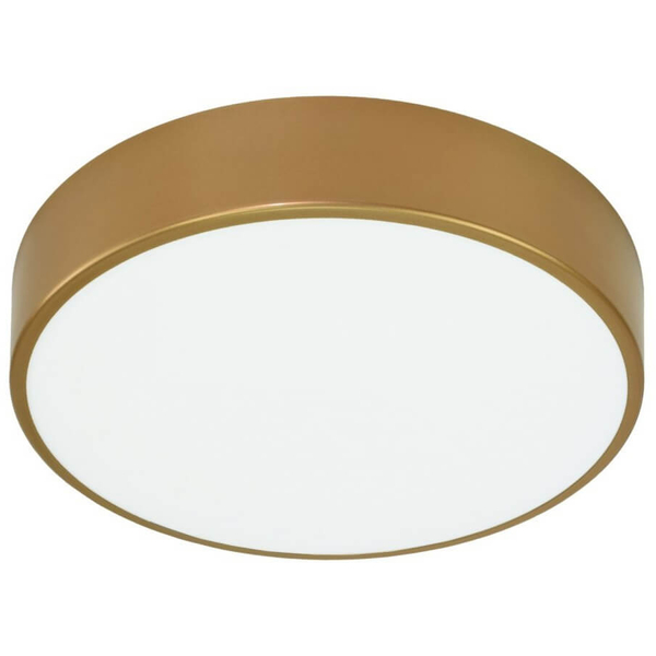 Okrągła lampa sufitowa 137623620897 złoty plafon czujnik