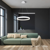 LAMPA wisząca RING ML066 Milagro okrągła OPRAWA zwis circle LED 36W 4000K pierścień biały alvendre