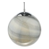 Dziecięca lampa wisząca Saturn SAT0150 planeta okrągła chrom