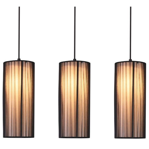Potrójna lampa wisząca Kioto 50103219 Candellux tuby nad stół czarne