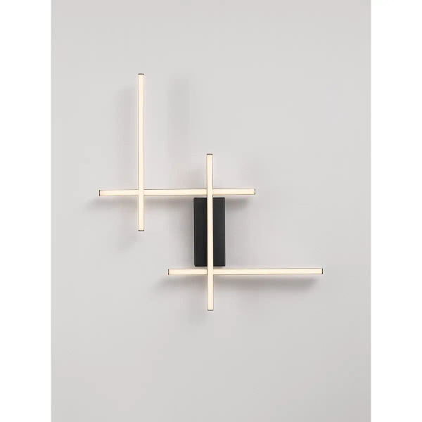 Ścienna lampa metalowa BILORTA LE45468 LED 28W 3200K czarna