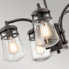 Wisząca lampa ogrodowa Lyndon KL-LYNDON-5P-AZ Kichler na taras IP44 brązowa
