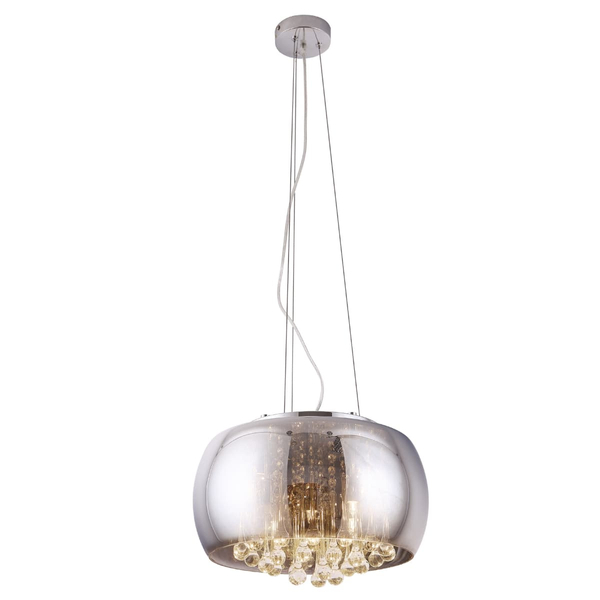 Lampa wisząca glamour MOONLIGHT P0076-05L Maxlight szkło lustrzane chrom
