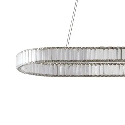 Kryształowa lampa wisząca SPARKING AZ6566 LED 80W CCT z pilotem chrom