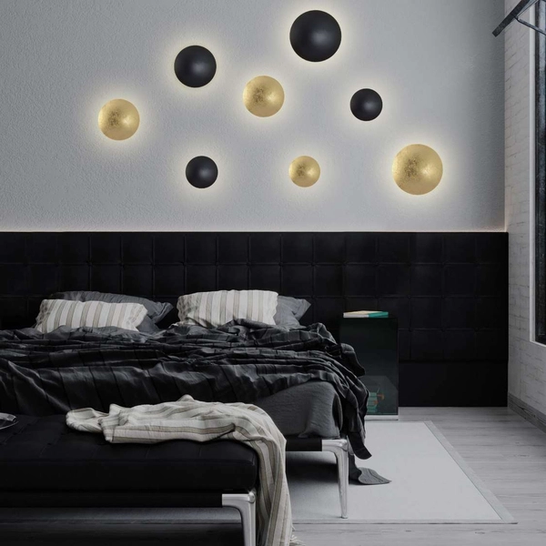 Plafon LAMPA sufitowa PLATILLO LP-8102/1C-6W GD Light Prestige okrągła OPRAWA metalowa LED 6W 3000K dysk moon złoty