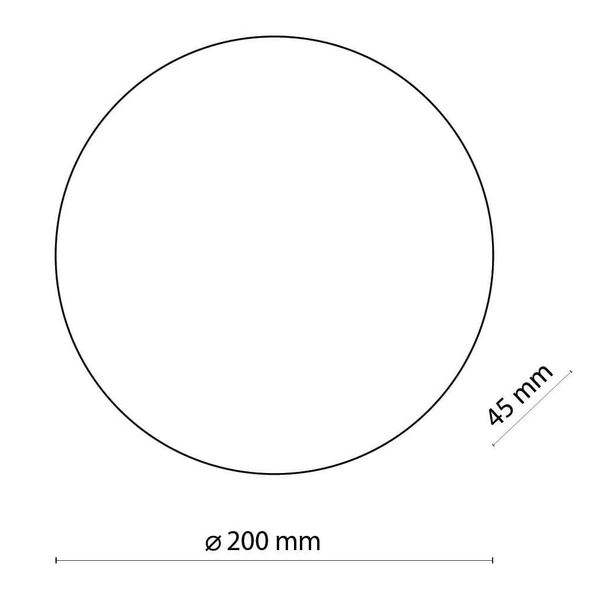 Okrągła lampa ścienna Luna 6012 TK Lighting metalowy czarny