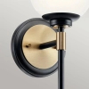 Łazienkowa lampa ścienna Benno KL-BENNO1-BK-CPZ IP44 brąz czarny