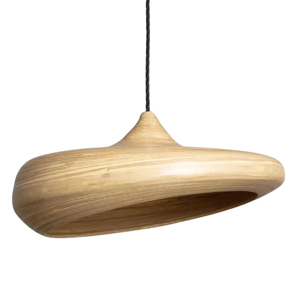 Lampa wisząca japandi Bamboo ABR-LW4B-E27 Abruzzo skandynawska brązowy