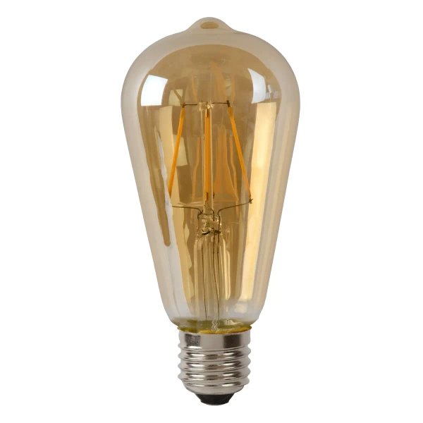 Żarówka edison LED 49068/05/62 Lucide E27 5W 2700lm 500lm bursztynowa