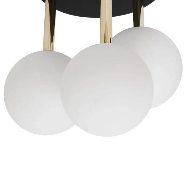 Sufitowa lampa sypialniana Ali nad łóżko loft złota czarna