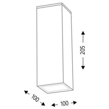 LAMPA sufitowa SUWA 7723 Shilo prostokątna OPRAWA downlight do łazienki IP44 biała