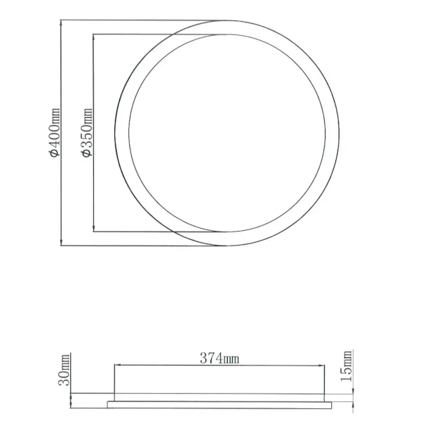 Lampa nasufitowa Camillus R62922401 LED 24W 3000K IP44 do łazienki biały