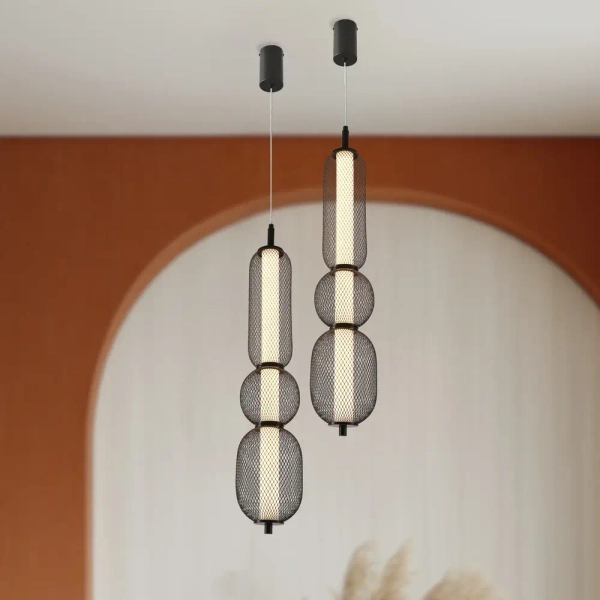 Podłużna lampa wisząca Puma 33-35363 LED 15W 3000K do salonu czarna