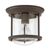 Plafon QN-HADRIAN-MINI-F-OZ-CLEAR do łazienki brązowy