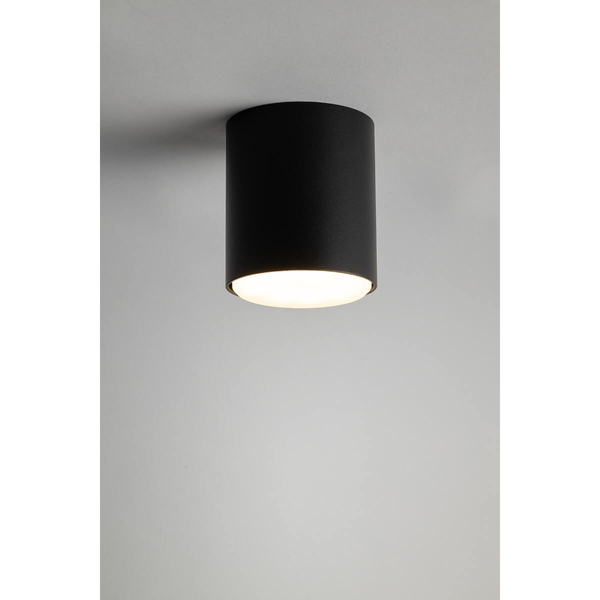 Sypialniana lampa nasufitowa Tubo 40840 Sigma metalowa czarna