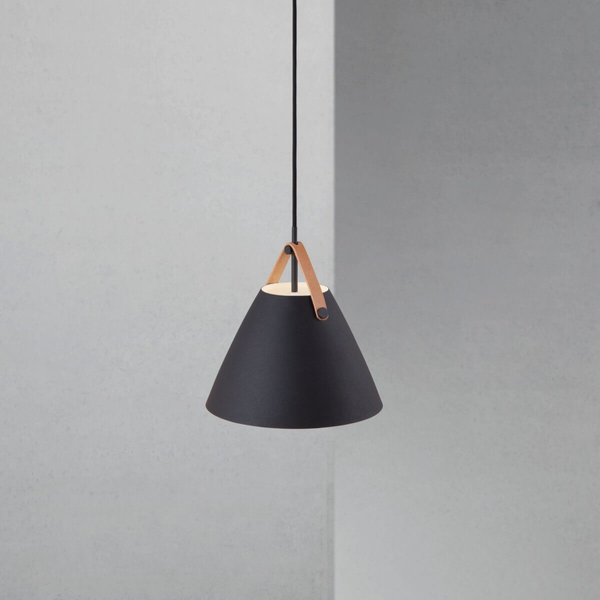 Wisząca lampa nad wyspę Strap 84333003 DFTP metalowa do kuchni czarna