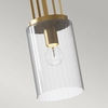 Zwisowa lampa QN-KIMROSE-MP-BNB klosz tuba mosiądz