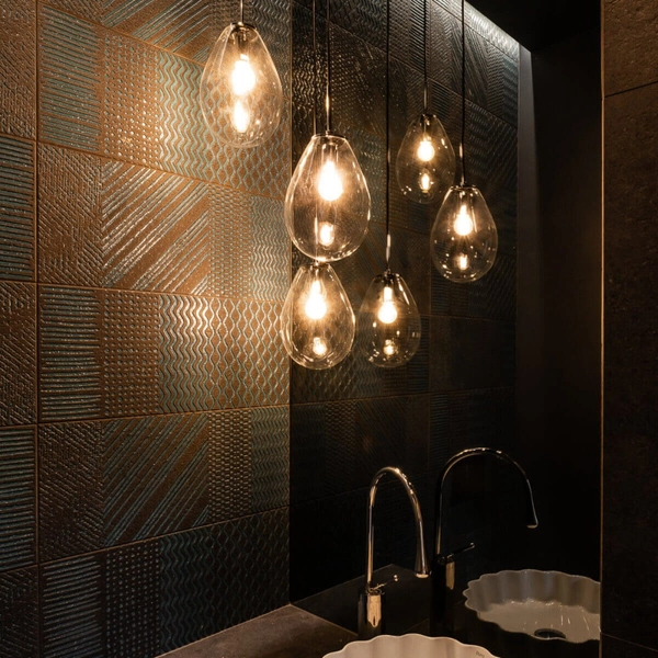 LAMPA wisząca FONDI LP-1214/1P Light Prestige szklana OPRAWA zwis przezroczysty