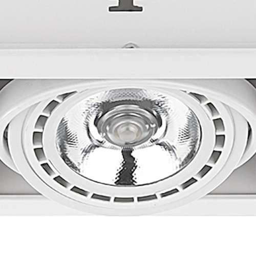 Wpuszczna LAMPA sufitowa DOWNLIGHT 9575 Nowodvorski kwadratowa OPRAWA podtynkowa do zabudowy biała