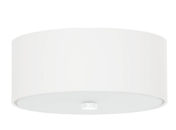 LAMPA sufitowa SL.0759 plafon OPRAWA abażurowa okrągła biała