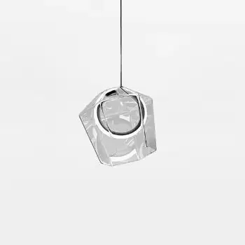 Szklana wisząca lampa COLORE MD3350-1BL/C LED 6W 3000K czarny