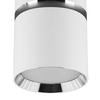 Sufitowa lampa punktowa tuba Dior 04253 Ideus natynkowa biała chromowana