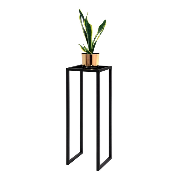 Kwietnik w kształcie stolika Kaja Home KS-08 KWIETNIK ECO L metalowy czarny
