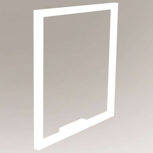 Industrialna LAMPA kinkiet ZAOSU 7901 Shilo prostokątna OPRAWA metalowa ścienna rama frame biała