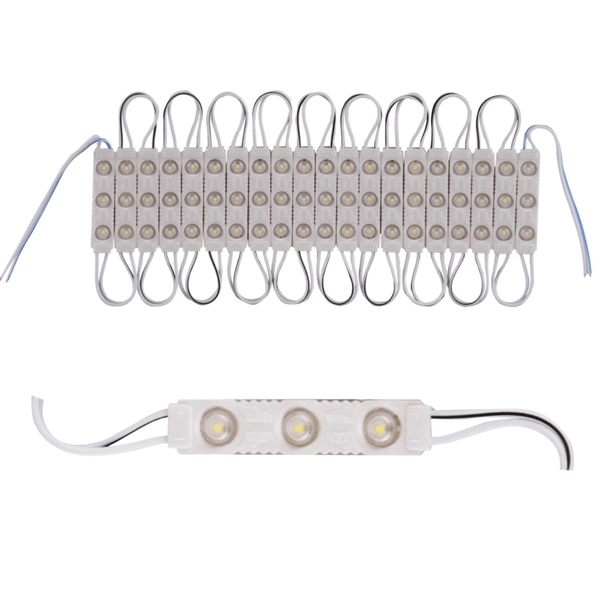 Blister 20szt.modułów LED do łazienki 321510 LED 1,3W 6500K IP65 biała