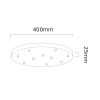 Wisząca lampa nad stół Ero Multicolor X OR86393 do jadalni kule chrom