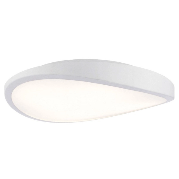 Biała lampa natynkowa Circulo pokojowy plafon nad stolik