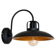 Kinkiet LAMPA ścienna FELIX MLP3681 Milagro industrialna OPRAWA metalowa czarna złota