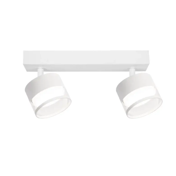 Sufitowa lampa podwójna Kendal LP-6331/2WS TR/WH z regulacją biała