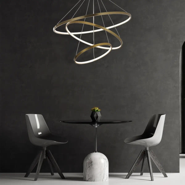 Wisząca lampa ringi LEA 330031 LED 60W 4000K pierścienie złote