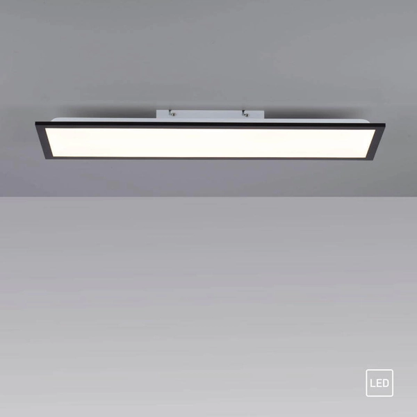 Sypialniana lampa sufitowa Flat LED 14W prostokąt czarny