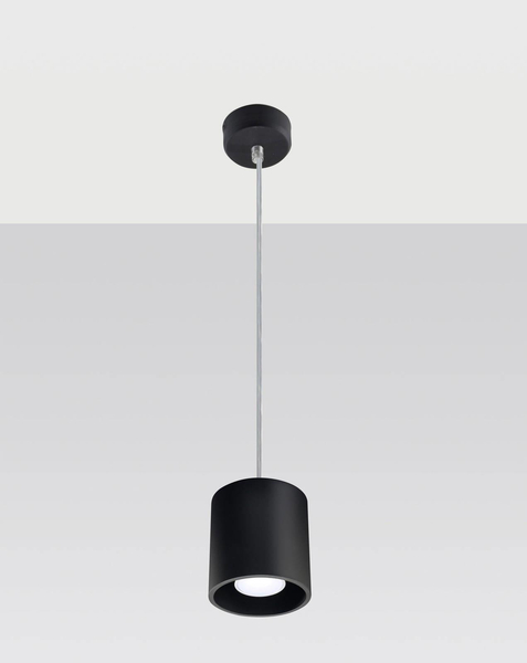 Wisząca LAMPA SL.0051 metalowa OPRAWA zwis tuba czarna