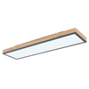 Podłużny plafon Doro 416080WD4-CCT LED 24W CCT prostokąt grafit drewniany