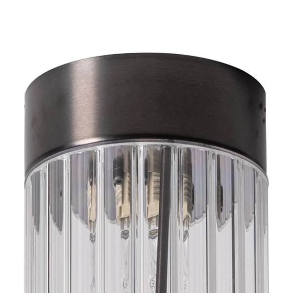 Lampa sufitowa Aria 1231 Zuma tubka przezroczysty tytanowy