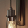 Loftowa lampa ścienna L&-180950 Light& do sypialni czarna chrom