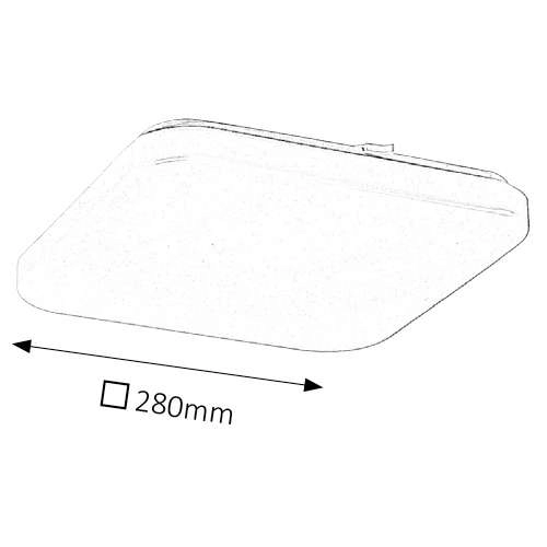 Plafon LAMPA sufitowa ROB 2286 Rabalux metalowa OPRAWA kwadratowa LED 20W 4000K biały