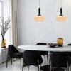 Szklana wisząca lampa BUENO złota czarna 31-50465 1xGx53 owalna nad stół