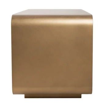 Metalowy stolik kawowy NOURA MM001501100368 złoty do salonu 40cm