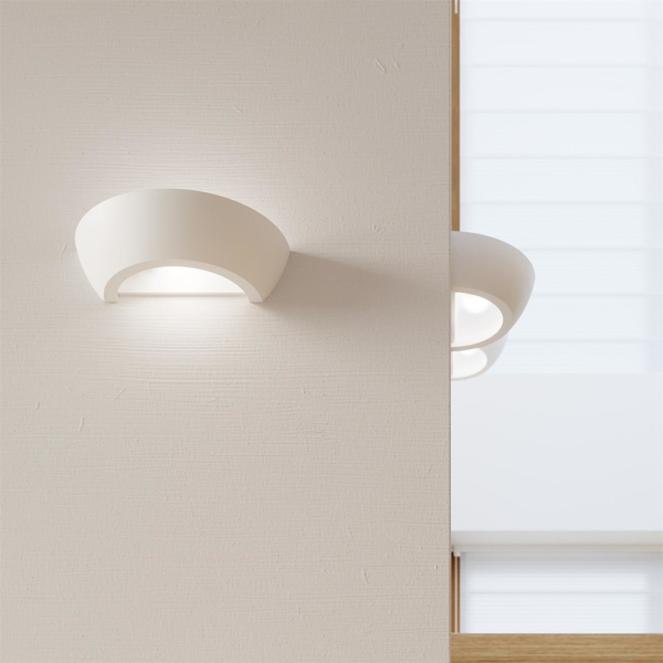 Ceramiczny kinkiet SL.0160 salonowa lampa ścienna biała