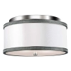 LAMPA sufitowa PAVE FE-PAVE-F-S Elstead FEISS metalowa OPRAWA plafon nikiel polerowany biały