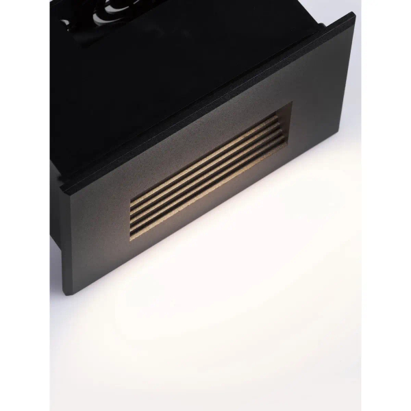 Ogrodowa lampa ścienna CENDILO LE75320 LED 4W 3000K podtynkowa IP65 czarna