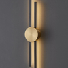 Minimalistyczna lampa ścienna Centro ST-B3327-S LED 10W 3000K czarny złoty