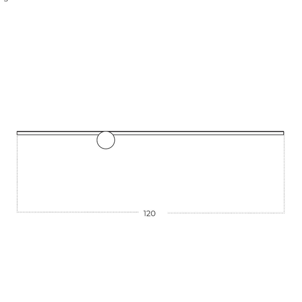 Podłużna lampa ścienna FRANK AZ5760 Azzardo LED 15W 3000K metalowa czarna